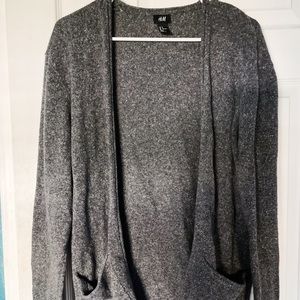 Grey slim cardigan